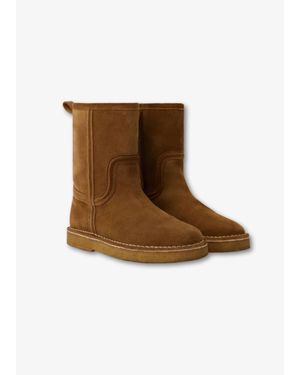 Soeur Texas Suede Boot - Brown