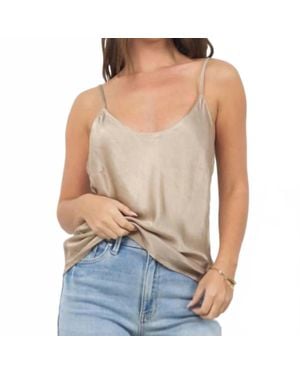Lamade Cecilia You Back Satin Tank - Blue