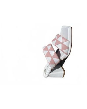 Valentina Rangoni Luppolo Geometric Block Sandals - Black