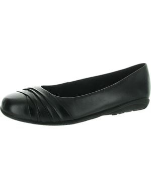 Walking Cradles Flick Padded Insole Leather Loafers - Black