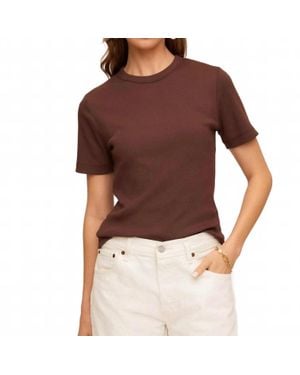 Fifteen Twenty Mandy Short Sleeve Top - Brown