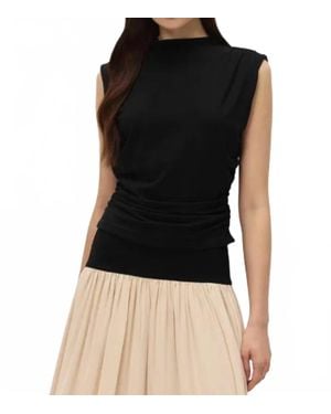 Elodie Bruno Oriel Sleeveless Top - Black