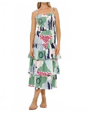Oliphant Riviera Midi Dress - Green