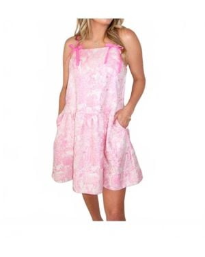 Keepsake Think Square Neck Mini Dress - Pink