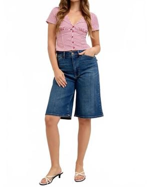 Judy Blue High Waist Jorts - Blue