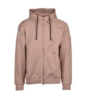 EA7 Brushed Zip-Up Sweatshirt - Pink