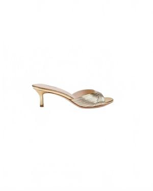L'Agence Chamonix Kitten Heel Mules - White