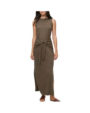 Michael Stars Solange Tie Waist Dress - Brown
