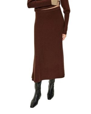 Rails Odita Knit Midi Skirt - Brown