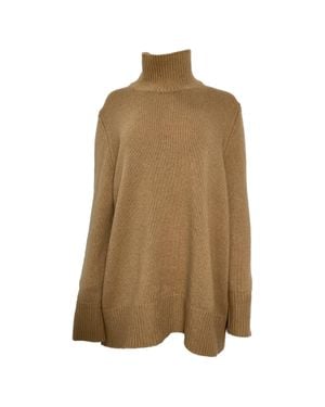 The Row Hepny Mélange Turtleneck Sweater - Green