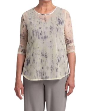 Sympli Raglan Cinch Top - Gray