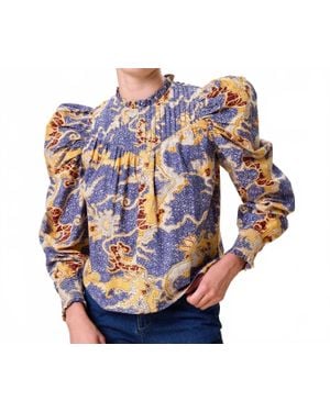 Cleobella Irina Blouse Top - Blue