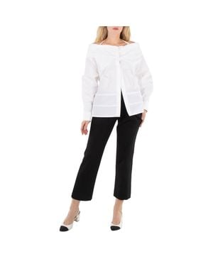 Yohji Yamamoto Ladies Left-Front Tucked Pants - Black