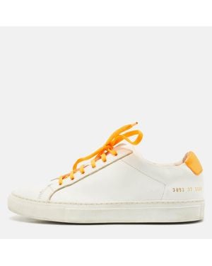 Common Projects Leather Achilles Low Top Sneakers - White
