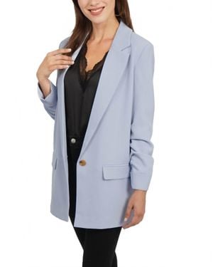 Love Token Sabrina Boyfriend Blazer - Blue