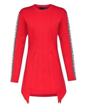 Philipp Plein Day Dress Dark Style - Red