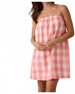 Wishlist Flirty Check Mini Dress - Pink