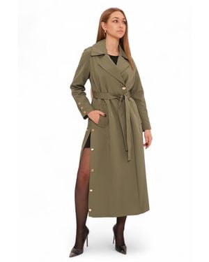 Alaska® Outerwear Jackie Trench Coat - Green