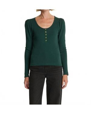 Nation Ltd Reeva Henley Top - Green