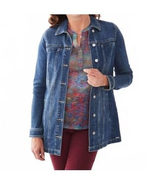Fdj Melody Long Sleeve Denim Jacket - Blue