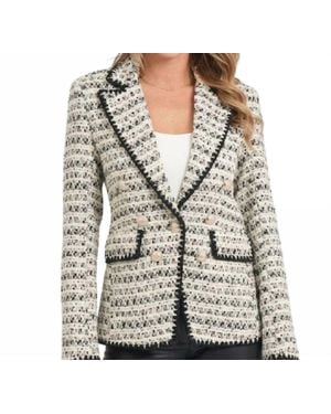 Love Token Georgia Tweed Blazer - Gray
