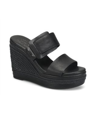 Kork-Ease Raya Espadrille Wedge - Black