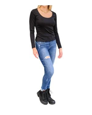 Mittoshop Can You Believe It Basic Top - Black