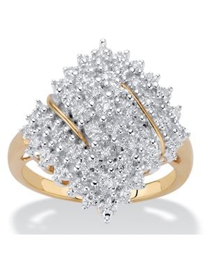 Palmbeach Jewelry Round Diamond Cluster Ring 1/4 Tcw - Metallic