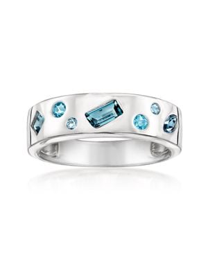 Ross-Simons Scattered Tonal Topaz Ring - Blue