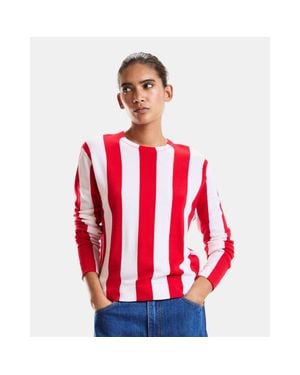 Cynthia Rowley Sideline Striped Sweater - Red