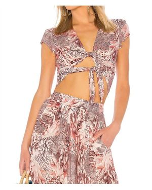 Maaji Wrap Crop Top - Pink