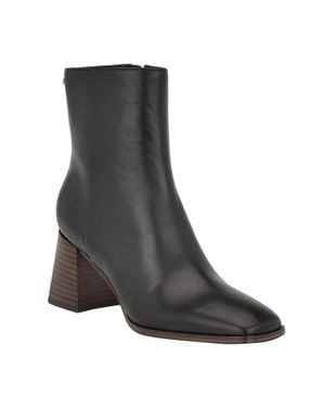 Calvin Klein Broma Leather Booties - Black