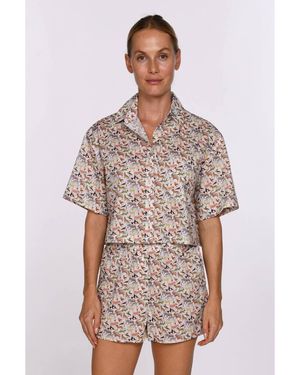 CISSA Boxer Silk-Like Blouse - Multicolor