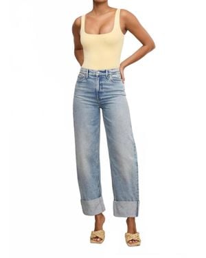 GOOD AMERICAN Good Standard Barrel Jeans - Blue