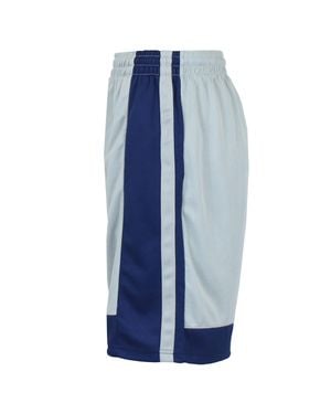 Galaxy By Harvic Premium Active Moisture Wicking Workout Mesh Shorts With Trim - Blue