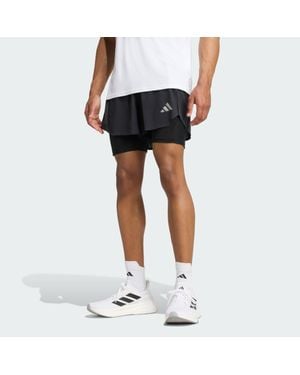 adidas Adi365 Running Climacool+ 2-In-1 Shorts - Blue
