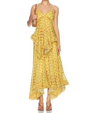 Alexis Sidi Halter Dress - Yellow