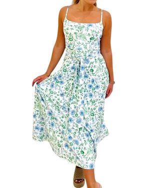Smith & Quinn Primrose Tiered Midi Dress - Blue