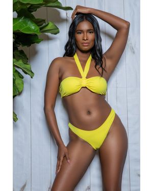 TRUEDAMES Victoria Two Piece Swimsuit - Yellow