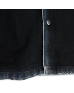 Purple Brand Coated Shirt Jacket Denim Jackets - Black