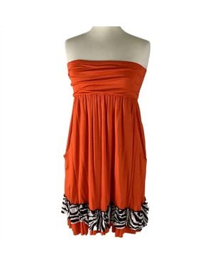 Livy Lu Tube Dress - Orange