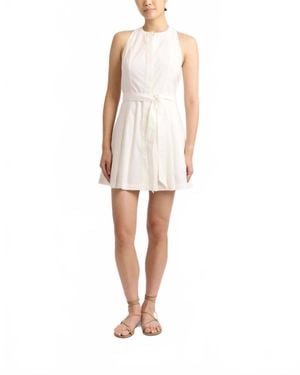 Cartolina Nantucket Hadley Pleated Romper - White