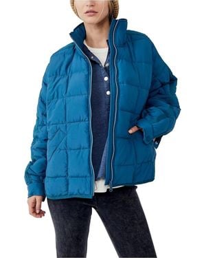 Free People Pippa Packable Jacket - Blue