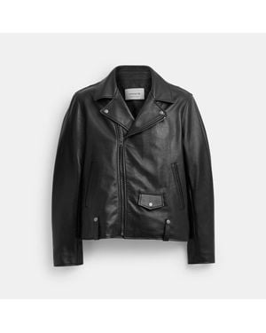 Coach bleecker leather jacket hotsell