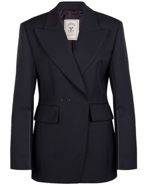 The Seafarer Gilda Structured Tailored Blazer - Blue