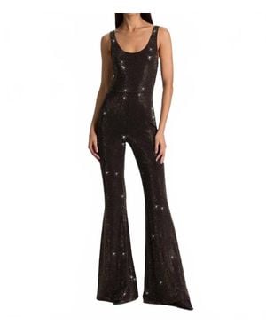 Alice + Olivia Teresa Embellished Jumpsuit - Black