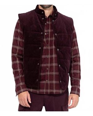 Monfrere Wayne Needle Cord Vest - Red