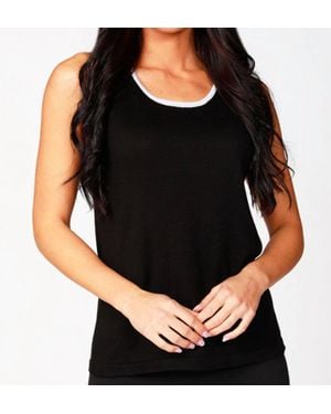 Angel Contrast Tank - Black