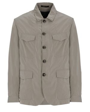 Montecore Tech Fabric Flap-Pocket Jacket - Brown