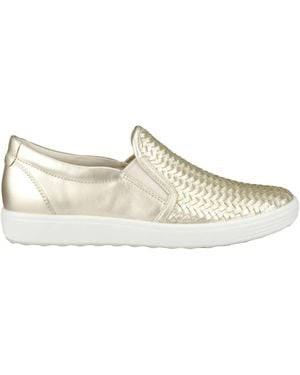 Ecco Soft 7 Woven Slip On Sneakers - White